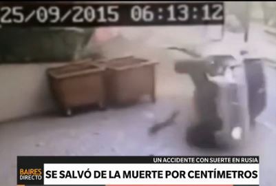 Se salvó de la muerte por centímetros