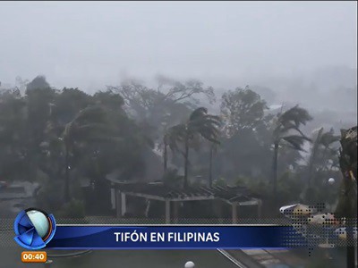 Cuatro muertos en Filipinas por un tifón