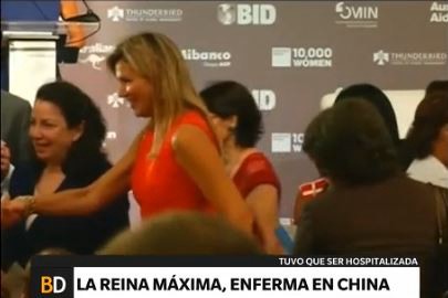 La reina Máxima, enferma en China