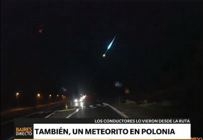 También cayó un meteorito en Polonia