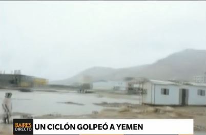 Un ciclón impacta en Yemen, el primero en 70 años