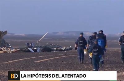 EEUU y Reino Unido sugieren un atentado en el avión ruso
