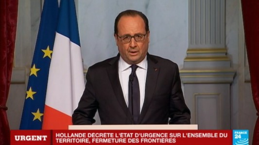 Decreta Francia estado de emergencia y cierra todas sus fronteras