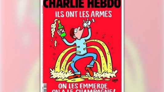 Portada de Charlie Hebdo: "Ellos tienen las armas, nosotros el champagne"