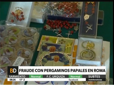 Descubren fraude con pergaminos papales