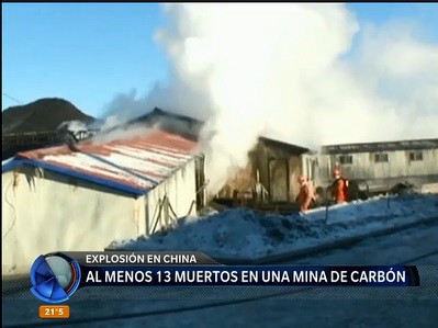 Trece muertos en un incendio en una mina de carbón