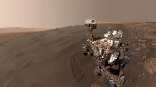La espectacular "selfie" del robot Curiosity en Marte