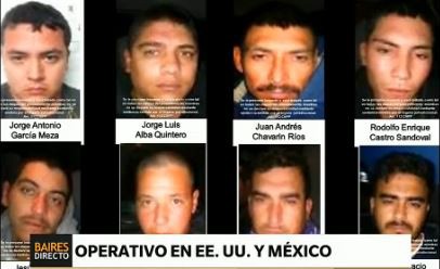 México y EE.UU. capturaron 22 miembros del cartel de Sinaloa
