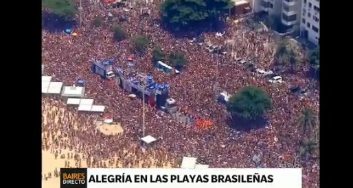 El Carnaval de Brasil también se festeja en la playas