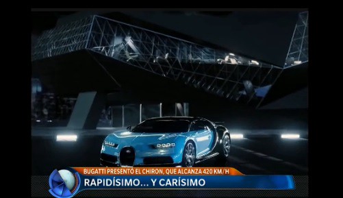 Rapídisimo y carísimo: Bugatti presentó el Chiron