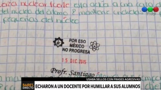 Echaron a un docente por humillar a sus alumnos