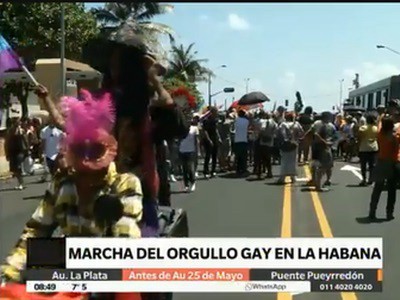Marcha del orgullo gay en La Habana