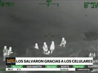 Perdidos en la playa pero salvados por sus celulares