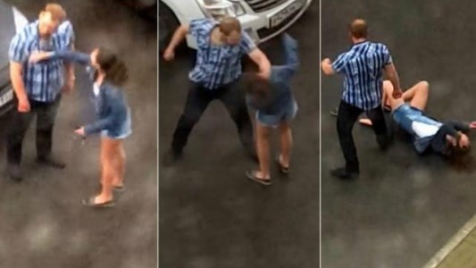 Video: un salvaje caso de violencia de género captado por un testigo en Rusia