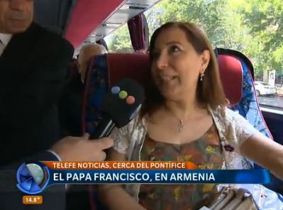 Los argentinos que viajaron a ver al Papa en Armenia