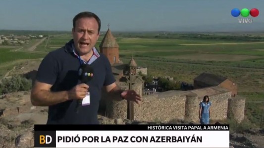 El Papa dejó su mensaje de paz en Armenia