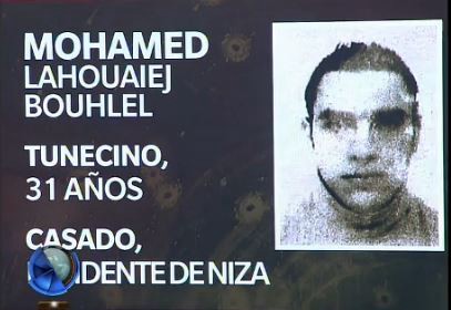 Identificaron al autor del atentado en Niza: es un tunecino de 31 años