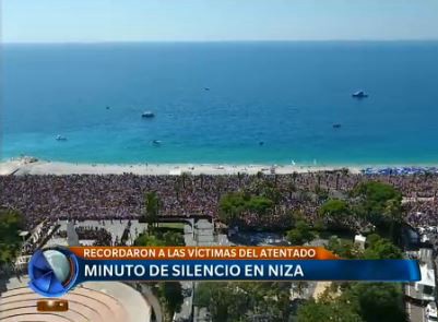 Un minuto de silencio en Niza