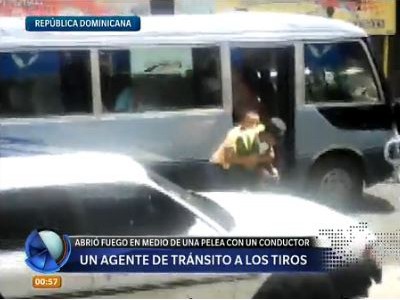Un agente de tránsito a los tiros en República Dominicana