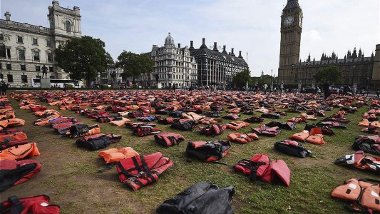 Un cementerio de salvavidas en Londres
