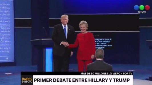 Los medios norteamericanos dan ganadora a Hillary Clinton en el primer debate con Trump