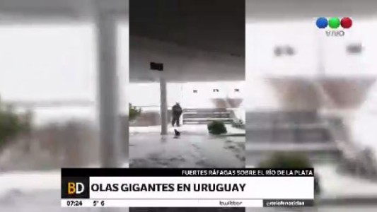 Un ciclón extratropical en Uruguay