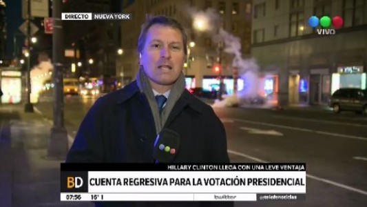 Telefe Noticias en Estados Unidos: expectativa a horas de votar