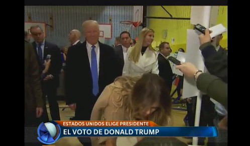 Votó Donald Trump: "Todo está saliendo muy bien"