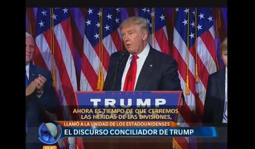 Ganó Trump y se comprometió a "reconciliar" a los norteamericanos