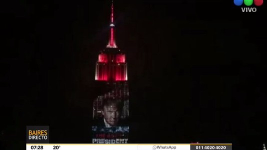 La imagen de Trump, en el Empire State