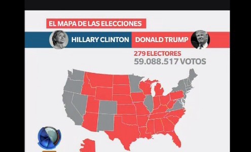 Así quedó el mapa de las elecciones en Estados Unidos