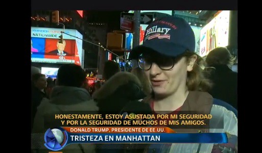 Tristeza en Manhattan por la victoria electoral de Trump