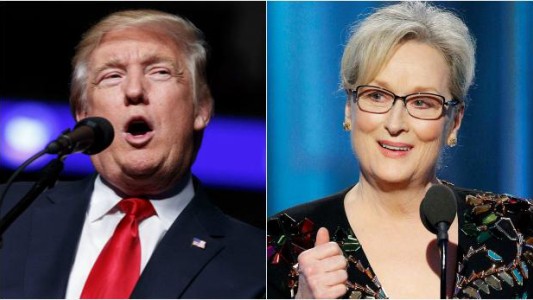 Donald Trump salió a responderle  a Meryl Streep y la tildó de "lacaya" de Hillary Clinton
