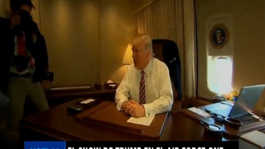 El show de Trump en el Air Force One