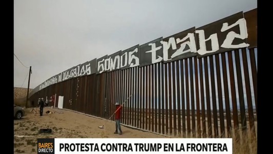 Protesta contra Trump en la frontera
