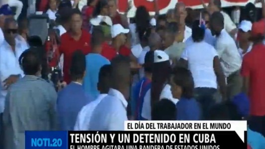 Tensión y un detenido en Cuba
