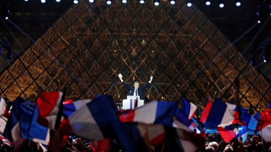 Emmanuel Macron celebró la victoria en las urnas: "Defenderé a Francia y a Europa"