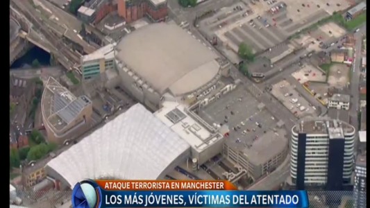 El lugar del atentado en Manchester
