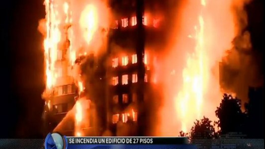 Londres: se incendió un edificio de 27 pisos