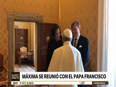 El papa Francisco se reunió con los reyes de Holanda