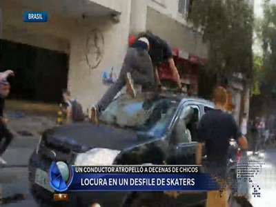 Un auto atropelló a cinco skaters en San Pablo