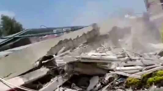 México: difunden un video grabado minutos antes de que se desplome el colegio Enrique Rébsamen