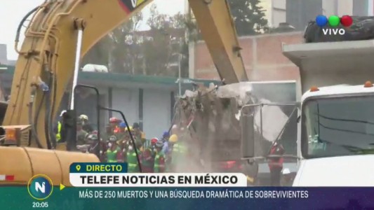 Terremoto en México: dramático operativo para rescatar a sobrevivientes