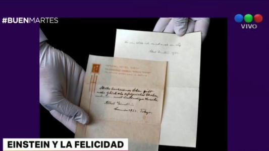 Rematarán la fórmula de Albert Einstein para la felicidad