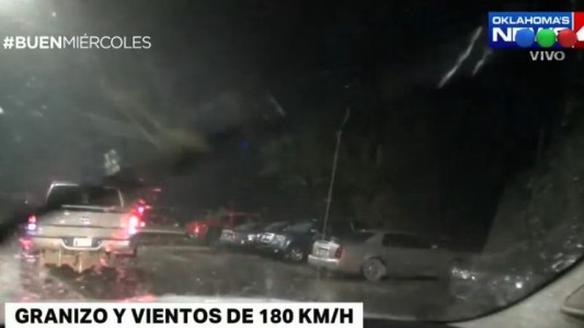 Granizo y vientos de 180 km/h en Oklahoma
