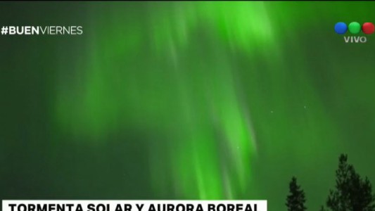 Espectáculo único: tormenta solar y aurora boreal