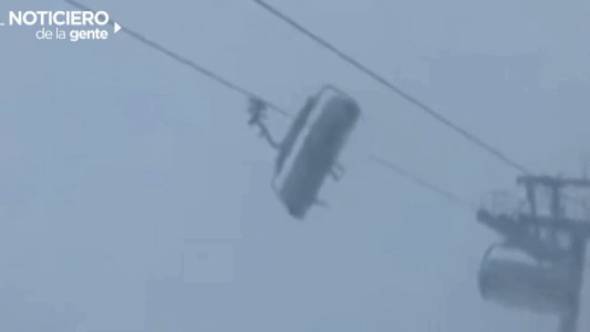 Video: temporal sacude una aerosilla
