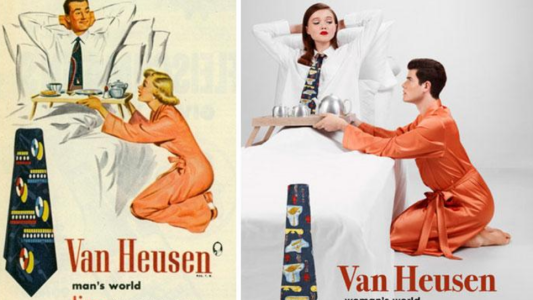 Un fotógrafo cambió los roles en los anuncios más machistas de los años 50
