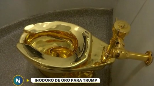 Un inodoro de oro para Trump