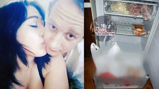Horror en Rusia: su novio murió durante un juego sexual, lo descuartizó y lo guardó en el freezer